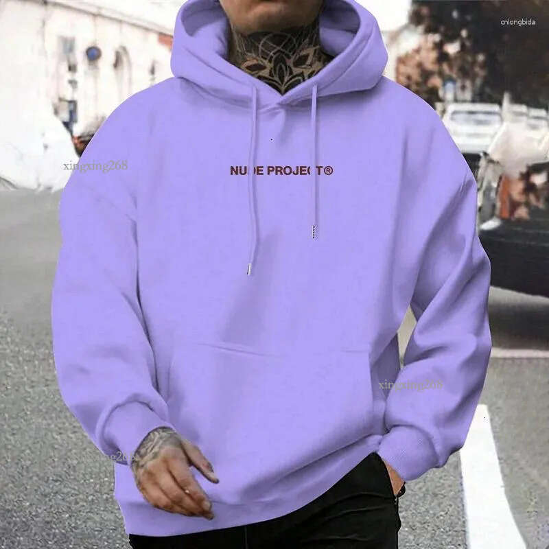Men's Hoodies Nude Project Women's Men Hoodie Brand Sweatshirts Clothes Vintage Fashion Casual