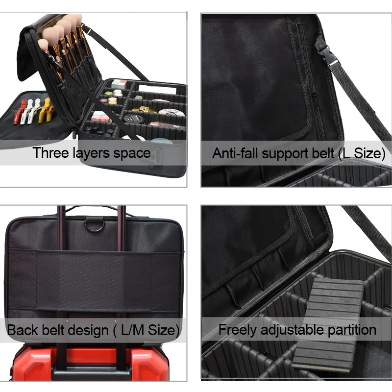 Fashion Womens Makeup Bag Travel Makeup Professional Makeup Box Makeup Bag Makeup Bag Beauty Box Makeup Artist 241031