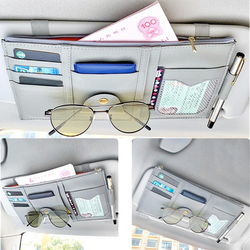 New New Sun Styg Visor Clip Sunglasses Holder Card Ticket Storage Bag Pouch Car Organizer