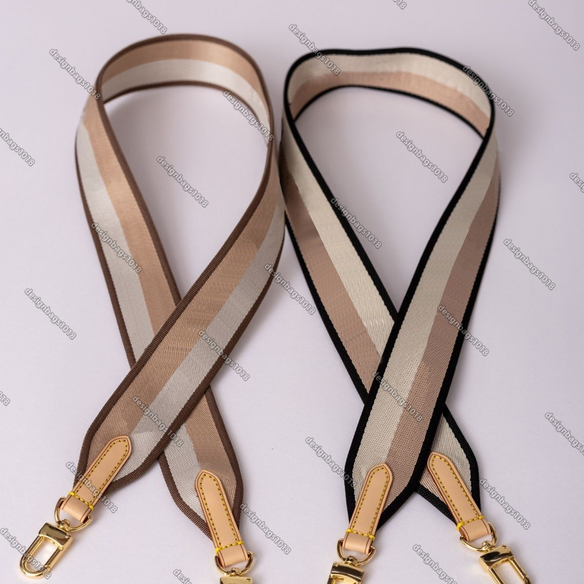 Designer Adjustable Canvas Woven Embroidery Shoulder Strap For Luxury Crossbody Handbag Messenger Purse Shoulder Bag Replacement