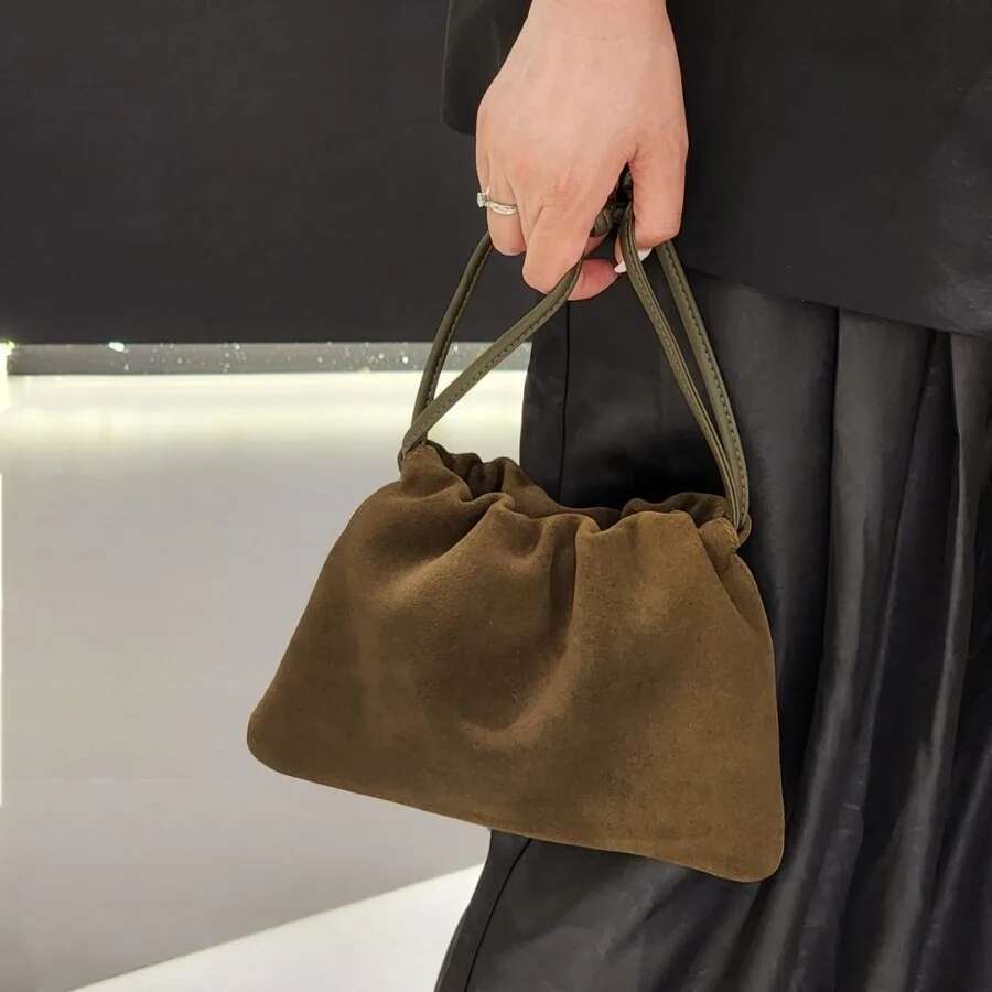 2024 Autumn And Winter New Suede Leather Shoulder Crossbody Bag Handbag