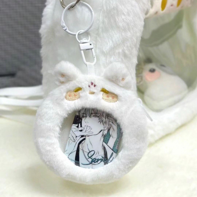 New designer cat fox plush bar wallet cute storage small pain relief bag transparent display food protection