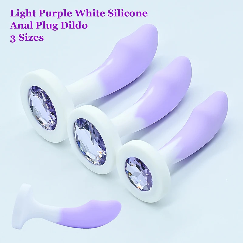 Silicone Anal Plug Crystal Base Butt Plug Sex Toys For Woman Sexy Toys Anal Toys Anal Trainer Adult Toys Anal Dildo Sex Shop 241031