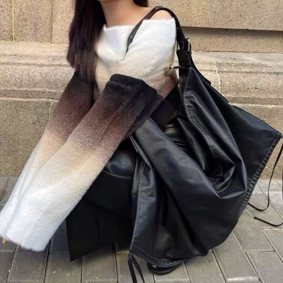 Large Capacity 2024 Unisex Niche Design Lazy Dumpg Street Trend Fashion One Shoulder Underarm Bag