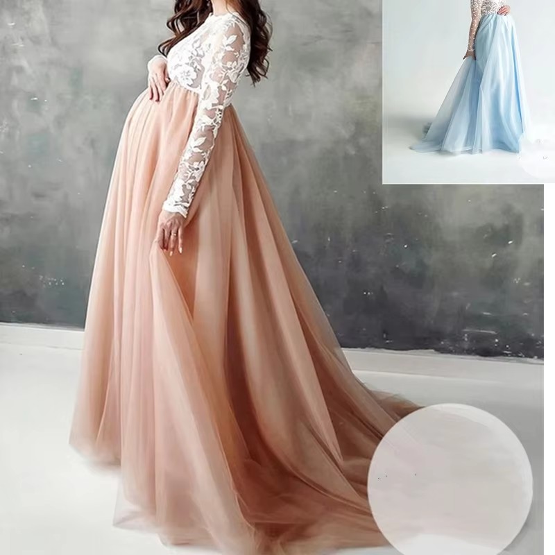 Maternity Dresses Real Photos Pregnant Women Evening Dress Long Sleeves Birthday Dress vestidos de fiesta Long Sleeves Appliques Reception prom Evenin