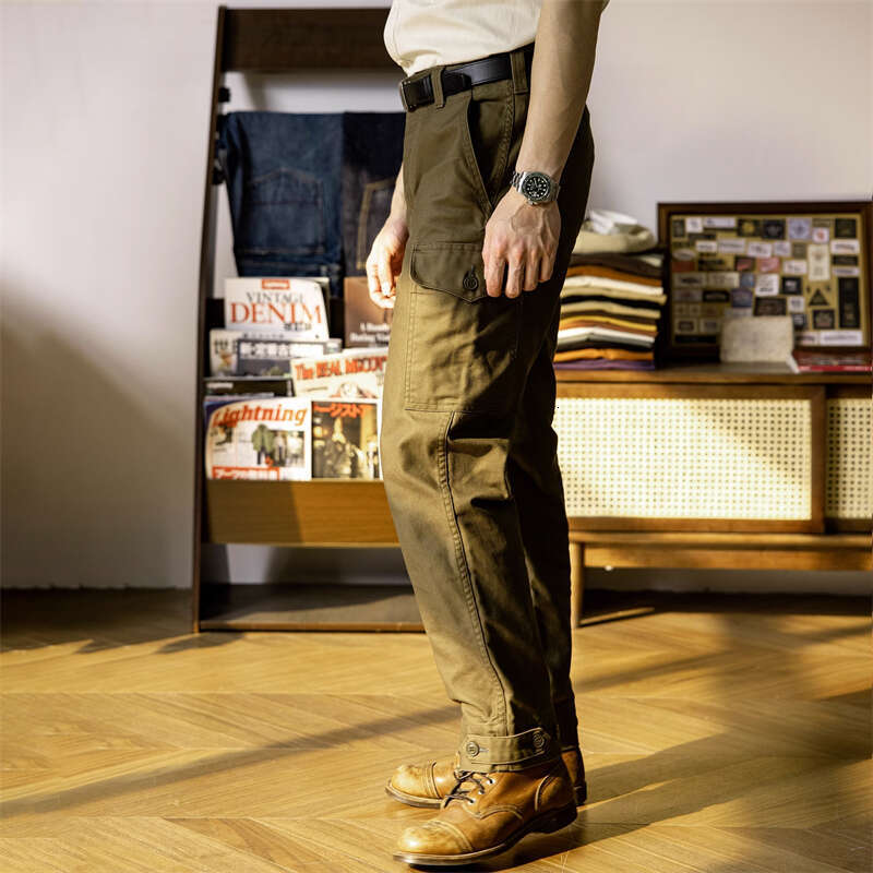 Tornado Aviator's Trousers Vintage Red Style Men's Cargo Pants Ameki