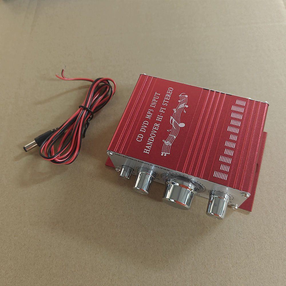 Stereo Amplifier Hi-Fi 12V Mini Auto Car Power Amplifier Stereo Audio Amplifier CD DVD MP3 Input For Motorcycle Boat Home Audio