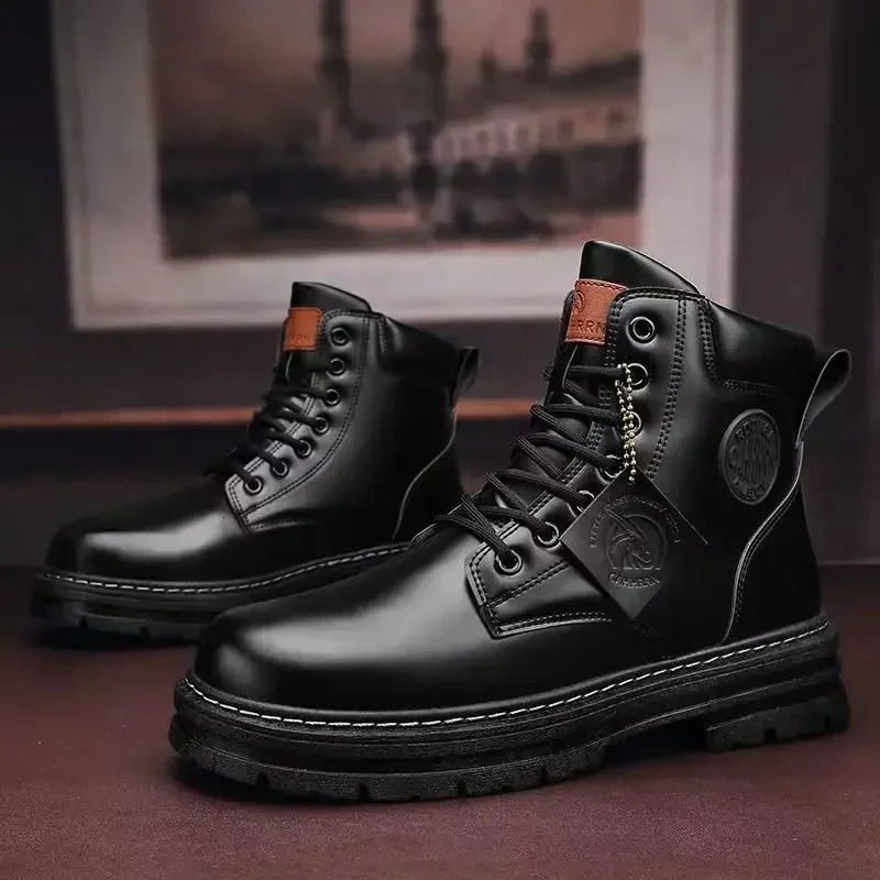 Mens Shoes Rubber Lace Platform Mens Shoes Promotion Retro Comfort Discounts Sales Discounts Shoes Original Trading Size 45 241031