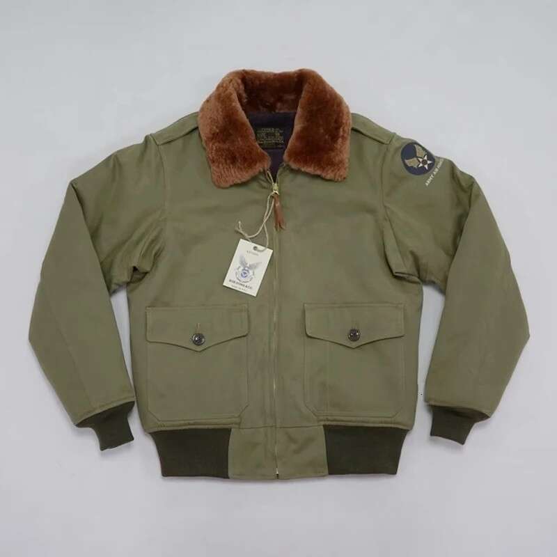 BOB DONG B-10 Bomber Jacket Vintage Style Flight Clothing Warm Wool Ed Short Coat