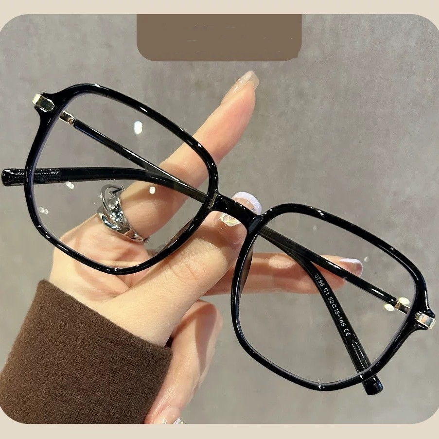 8060 Retro leopard print anti blue light glasses for women, professional bare faced large frame women's glasses frame