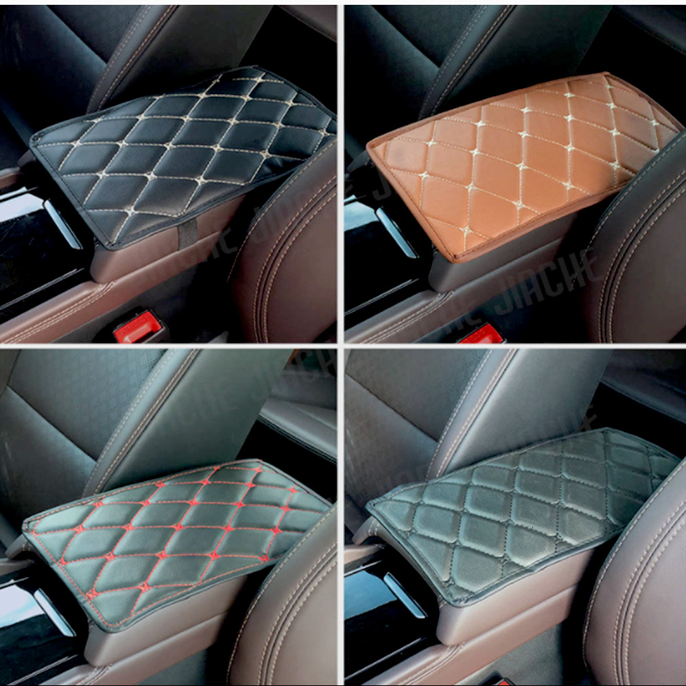 New Universal PU Box Anti-Wear Cover Armrest Mat Dust-Proof Cushion Automobiles Interior Accessories Leather Car Styling