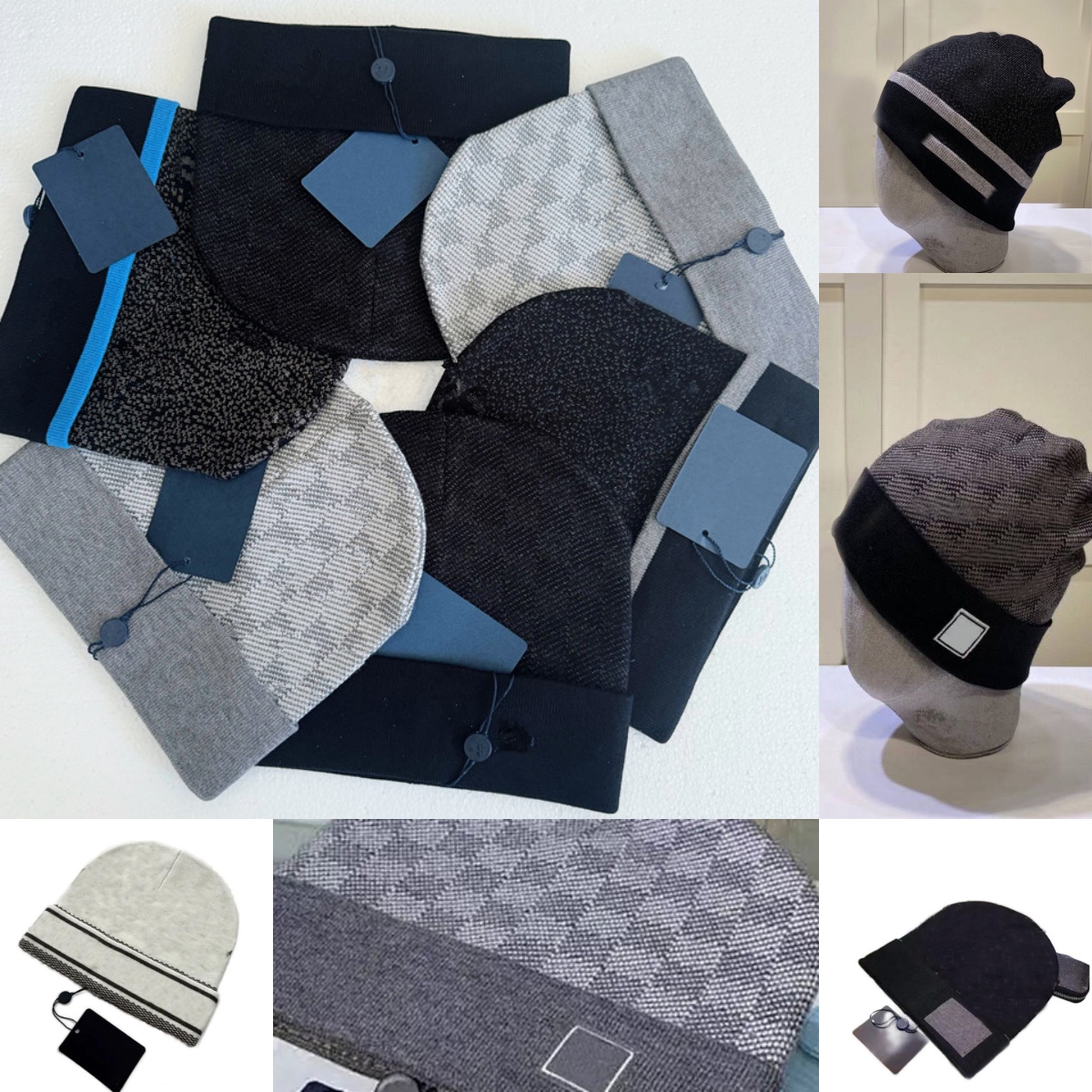 Beanie skull Cold caps fashion designer hats Mens and womens beanie fall/winter thermal knit hat ski brand bonnet High Quality plaid Skull Hat Luxury warm cap y8