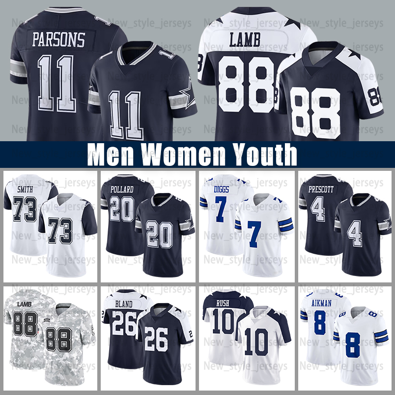 88 Ceedee Lamb Football Jerseys 11 Micah Parsons Daron Bland Emmitt Smith Michael Irvin Trevon Diggs Jake Ferguson Roger Staubach Jersey-image