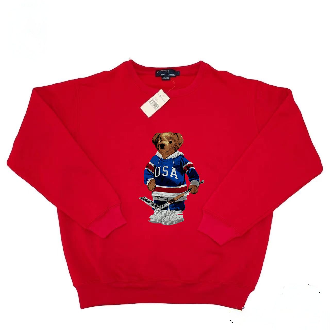 Bearskin Hoodie Warm Blue Cotton Mens Teddy Bear Apparel Hoodie with Lovable Print SXXL L2510184YHW