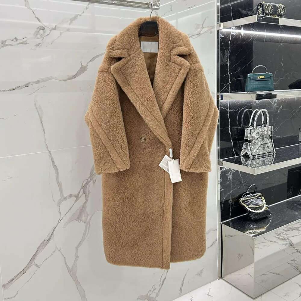 clothing women trench max designer windbreaker jacket 100% wool teddy bear icon camel coat long cashmere buffer jackets