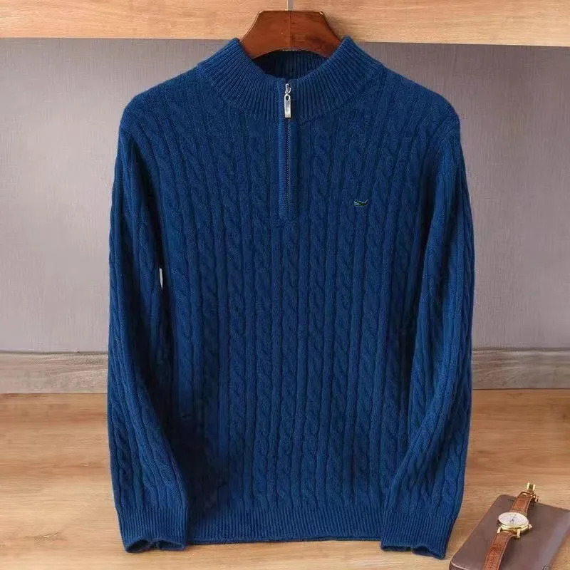 Wool Blend Pullovers Knitwear Sweater Mens Clothing Winter Male Coat Christmas Outerwear Woollen Soft Warm 241031