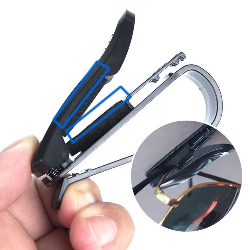 New Universal Car Auto Sun Visor Glasses Box Sunglasses Clip Card Ticket Holder Fastener Pen Case Eyeglasses Clips Accessories