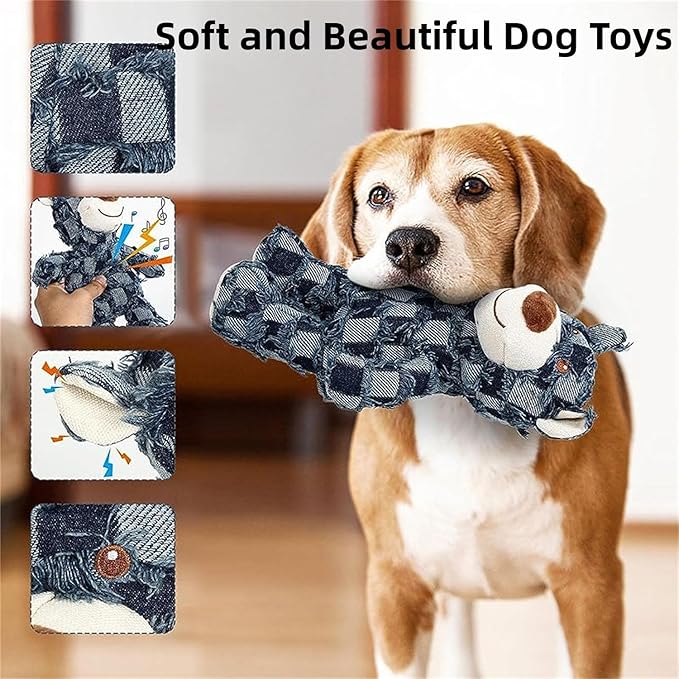 Chew-Resistant Bear Plush Dog Toy - High-Quality Stuffed Plaything for Vigorous Chewing