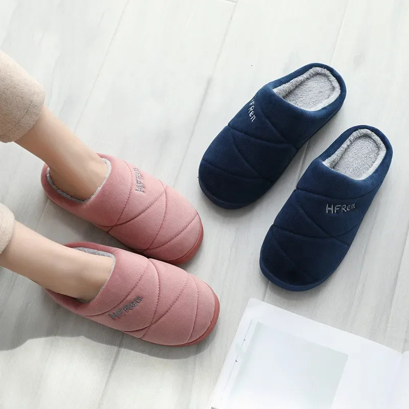 Large size womens home slider for winter warm fur soft plush slider without slider couple bedroom slider indoor casual shoes 241031