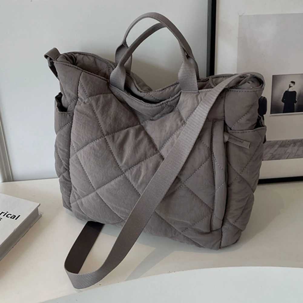 Women Puffer Hobo Handbag Fluffy Crossbody Bag Zipper Padded Shoulder Bag Satchel Travel Bag Winter Shopper Bag Commuting BagC250214
