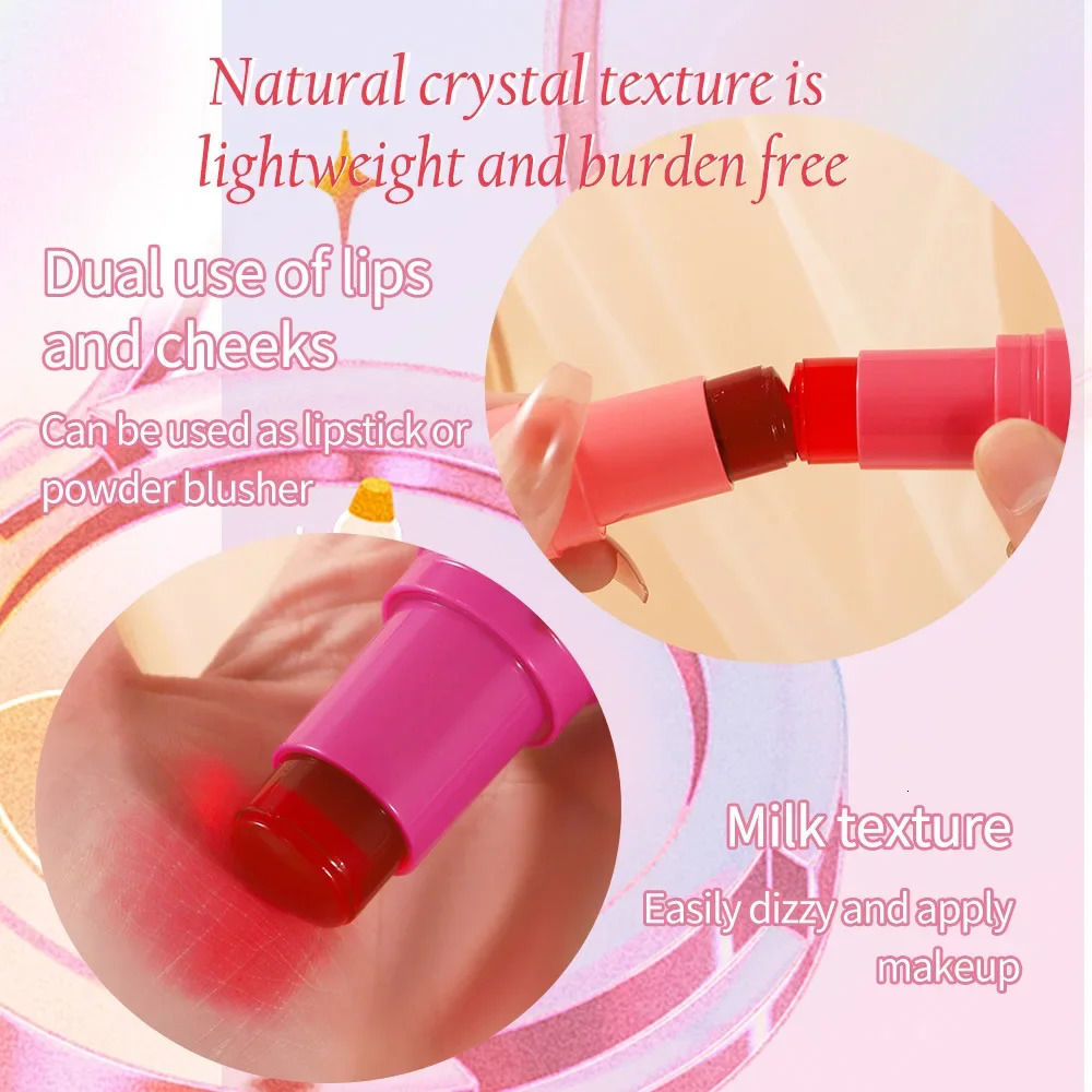 Original Milk Makeup Blush Stick Lip Tinted Cooling Water Jelly Tint Jelly Blush Stick Watercolor Multi-Use Matte Blush Makeup 241031