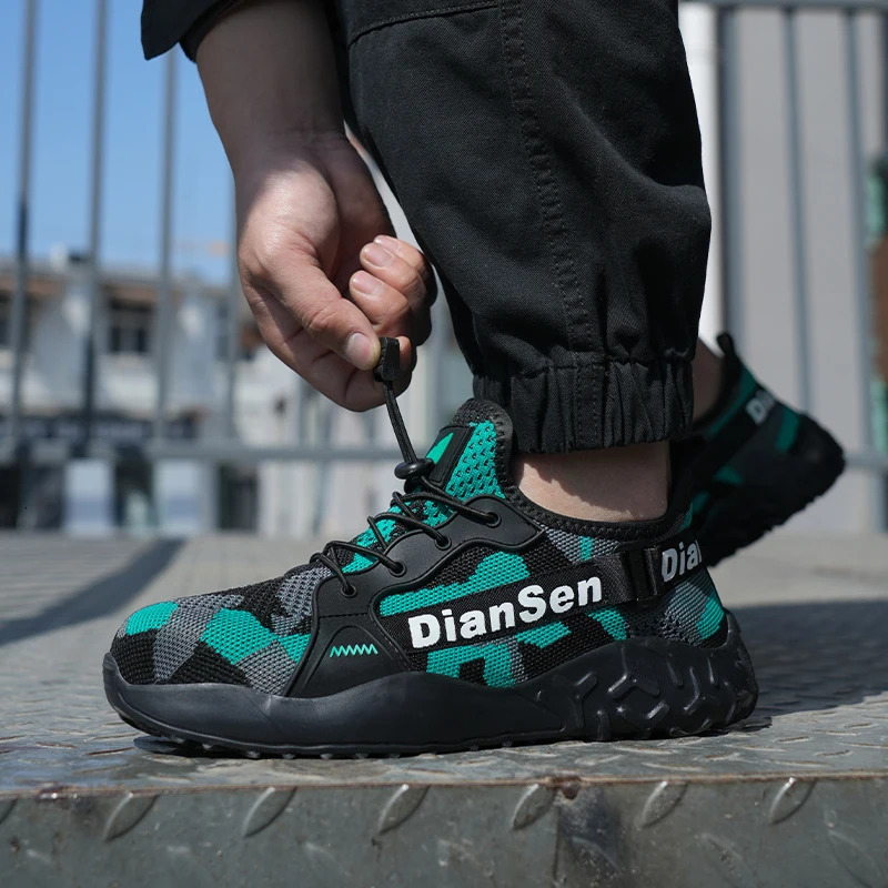 Work Sneakers Steel Toe Shoes Men Safety Shoes Puncture-Proof Work Shoes Boots Indestructible Footwear Security Lightweight 241031