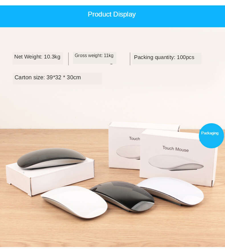 Bluetooth Wireless Magic Silent Rechargeable Laser Computer Mouse Slim Ergonomic PC Mice For Apple book