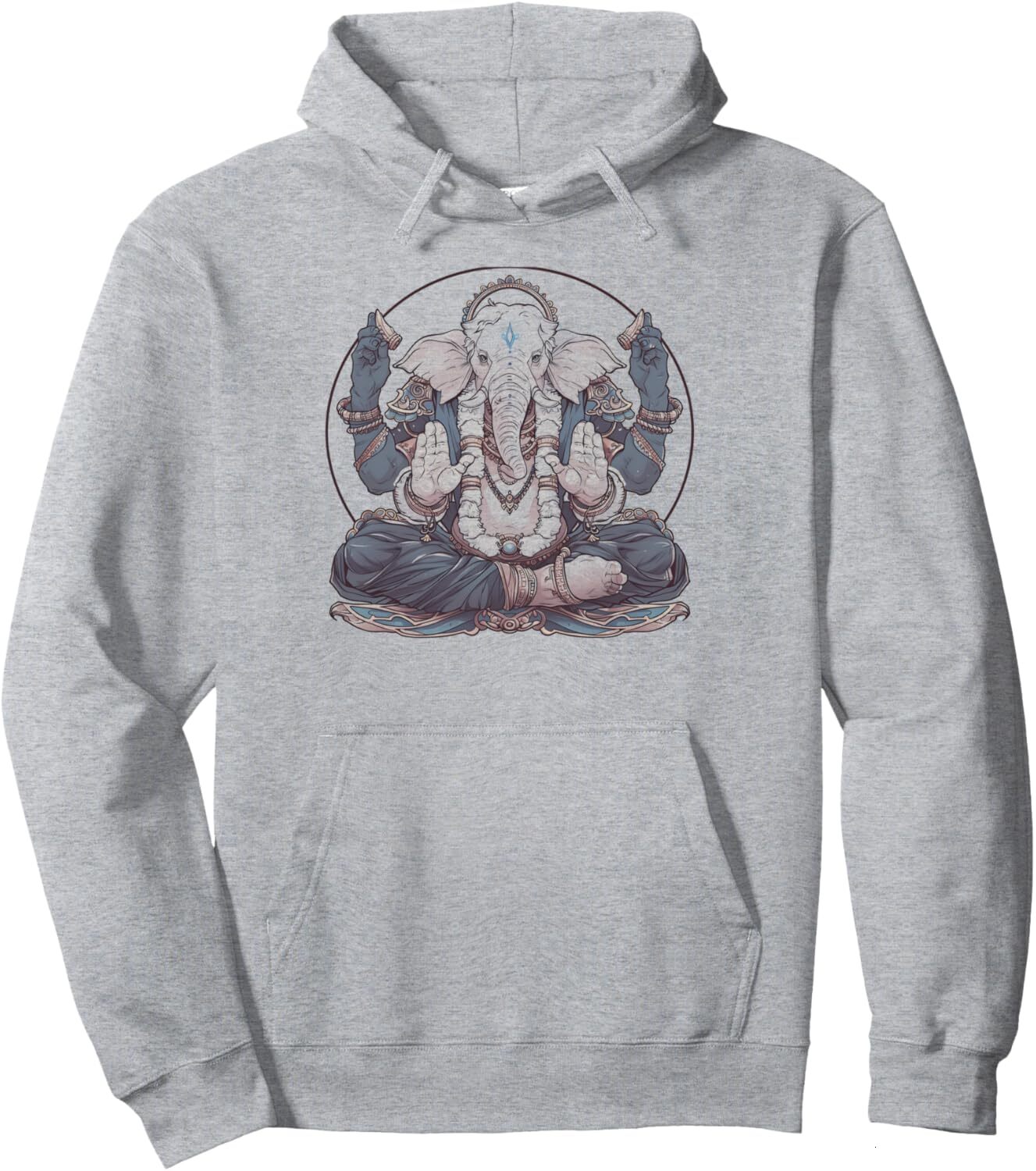 Hoodie for Mens Womens Ganesha India Hinduism Elephant God Deity Yoga Meditation Pullover Hoodie Graphic Hoodies sweatshirt Pullover Long Sleeve