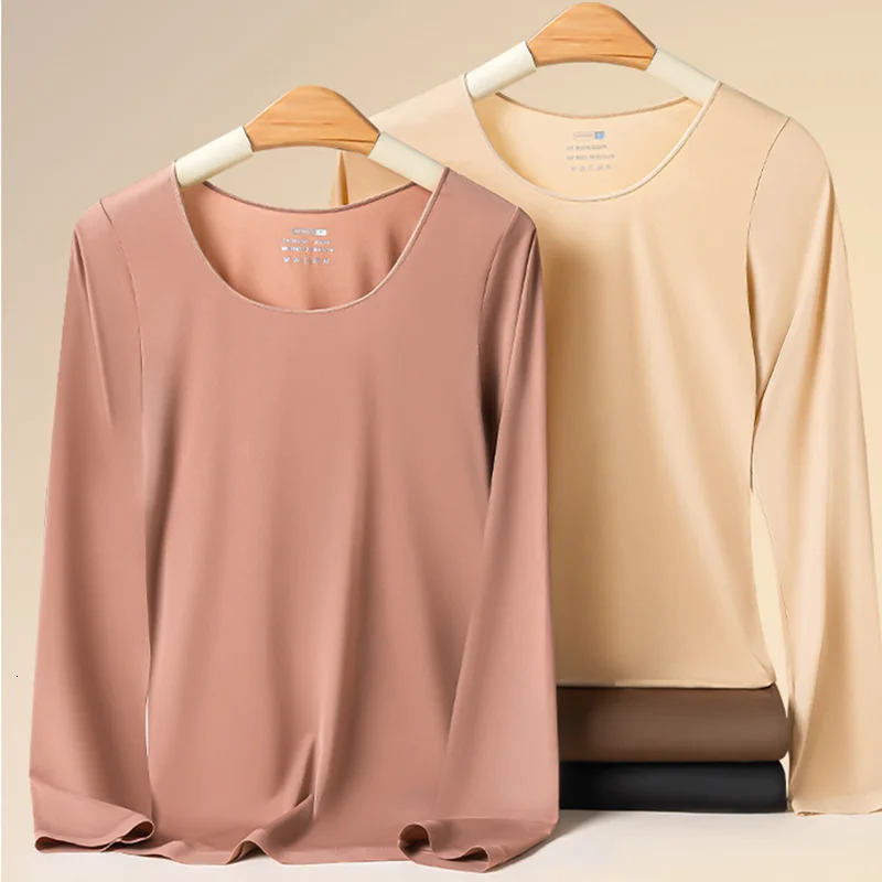 3Set Women Thermal Underwear Long Sleeve Slim Fit Base Top Elastic Thermal Set Base Layer Suit Thermal Long Johns Ultra-thin 241031