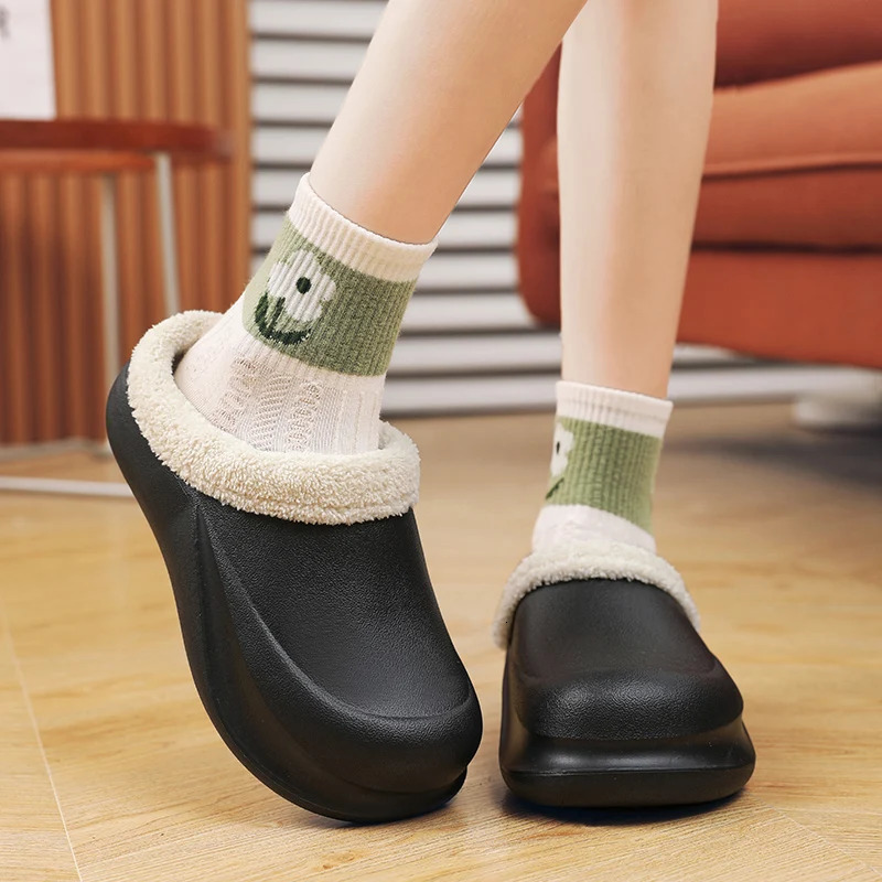 Winter womens cotton slip warm soft lightweight non slip indoor shoes outdoor cotton slip 241031