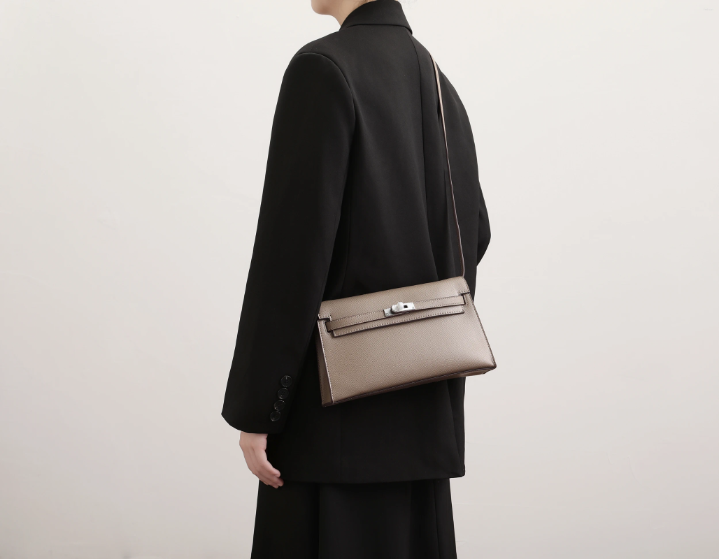 Drawstring Spring Solid Color For Women Fashion Shoulder Bags PU Leather Underarm Bag Advanced Brand Handbag 83ac 4