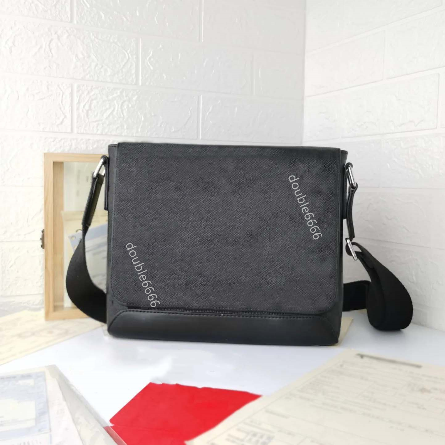 5A Genuine Leather Classic Luxury Designer Bag Purse Men Shoulder Bags Handbag Clutch Tote Messenger Shopping Postman black leather plaid crossbody bag