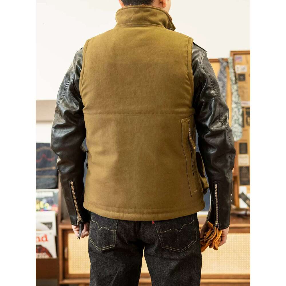 Red Tornado Heavy Aviators Vest Vintage Style Men's Wool Alpaca Ed Waistcoat