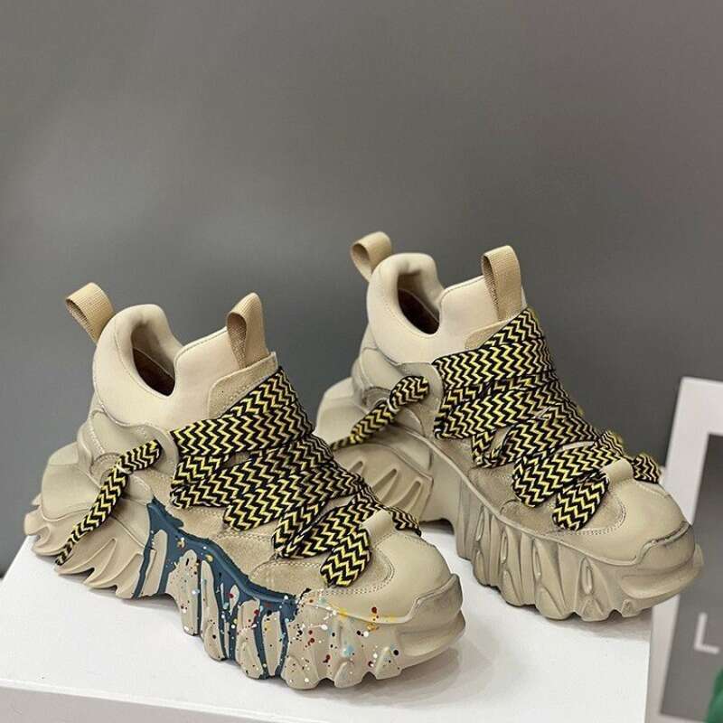 Women Breathable Tennis Female Vulcanized 2022 Autumn Platform Mesh Spring Chunky Sneakers Sports Dad Shoes Woman