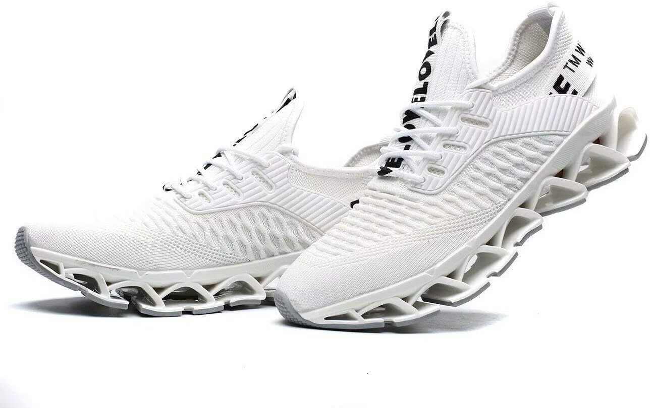 Men S Fashion Sports Shoes Breathable Mesh Running Blade Anti Slip Soft Sole Casual Walking