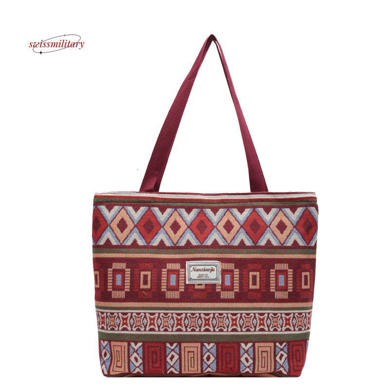 Large capacity canvas bucket 2024 versatile single shoulder crossbody internet famous commuting mommy bag for women #11 swissmilitary