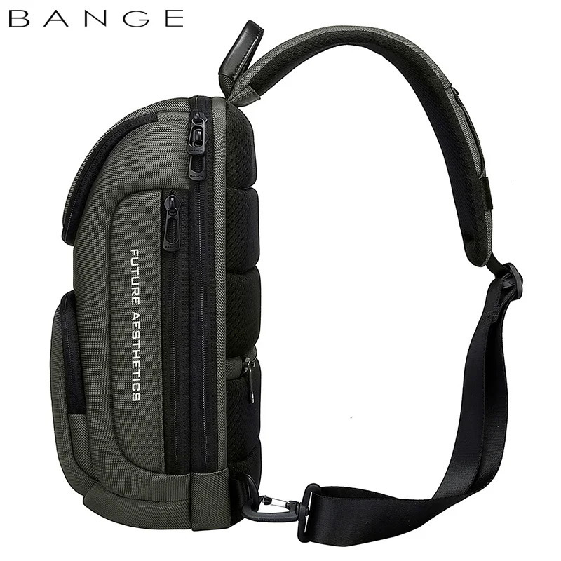 BANGE Crossbody Bag For Men Portable Waterproof Shoulder Messenger Bags Male Travel Short Trip Chest Fit 97 Inch iPad 241029