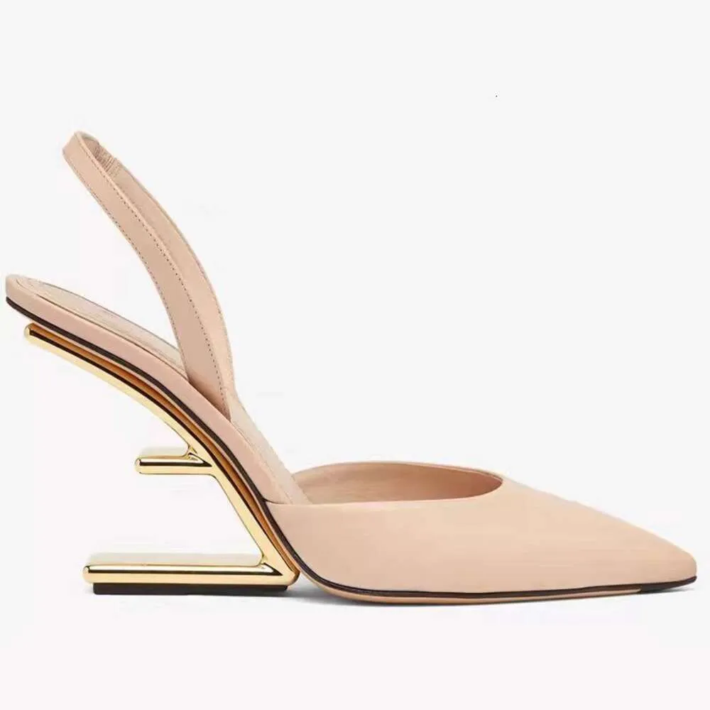 Summer Black High Heels for Women Fashion Ladies Wedges Novelty Design Leather Sandals with Metal Heel dh911125171