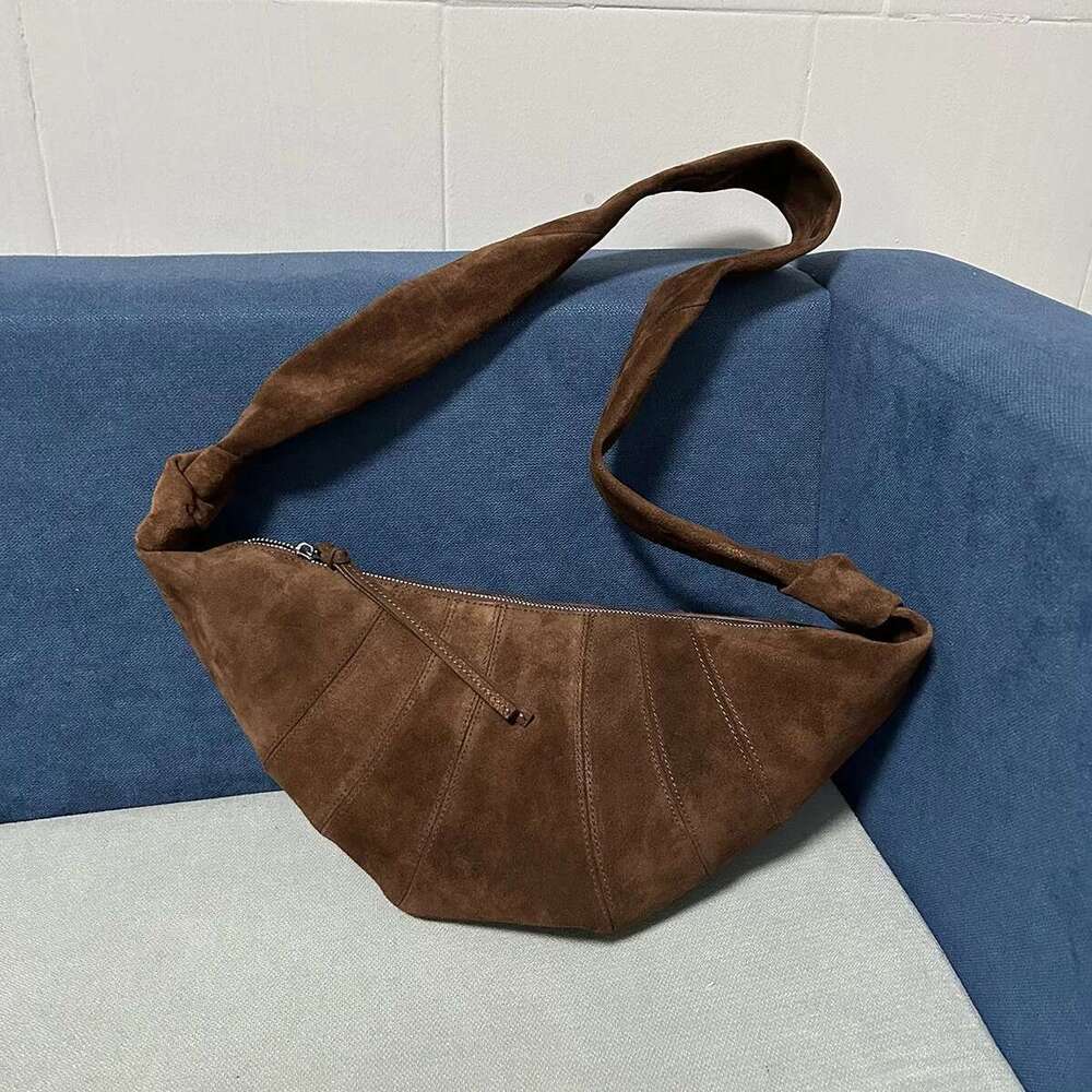 New High Quality Suede Leather Croissant