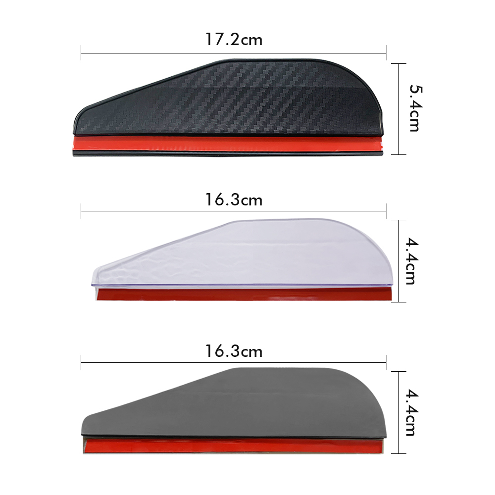 New 2Pcs Rearview Eyebrow Carbon Fiber Sun Visor Shade Cover Protector Clear Vision For Rain Car Mirror Accessories
