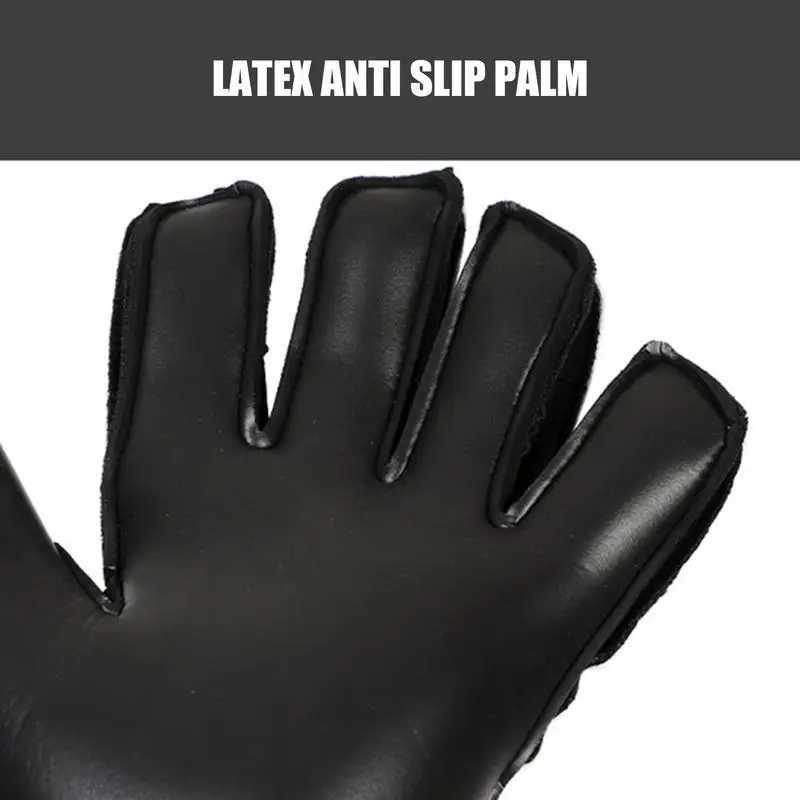 universal Goalkeeper Gloves Men Women Child Kids Football Soccer Goalie Gloves Non-slip Thicken Latex Glove Finger Save GuardXJ241030