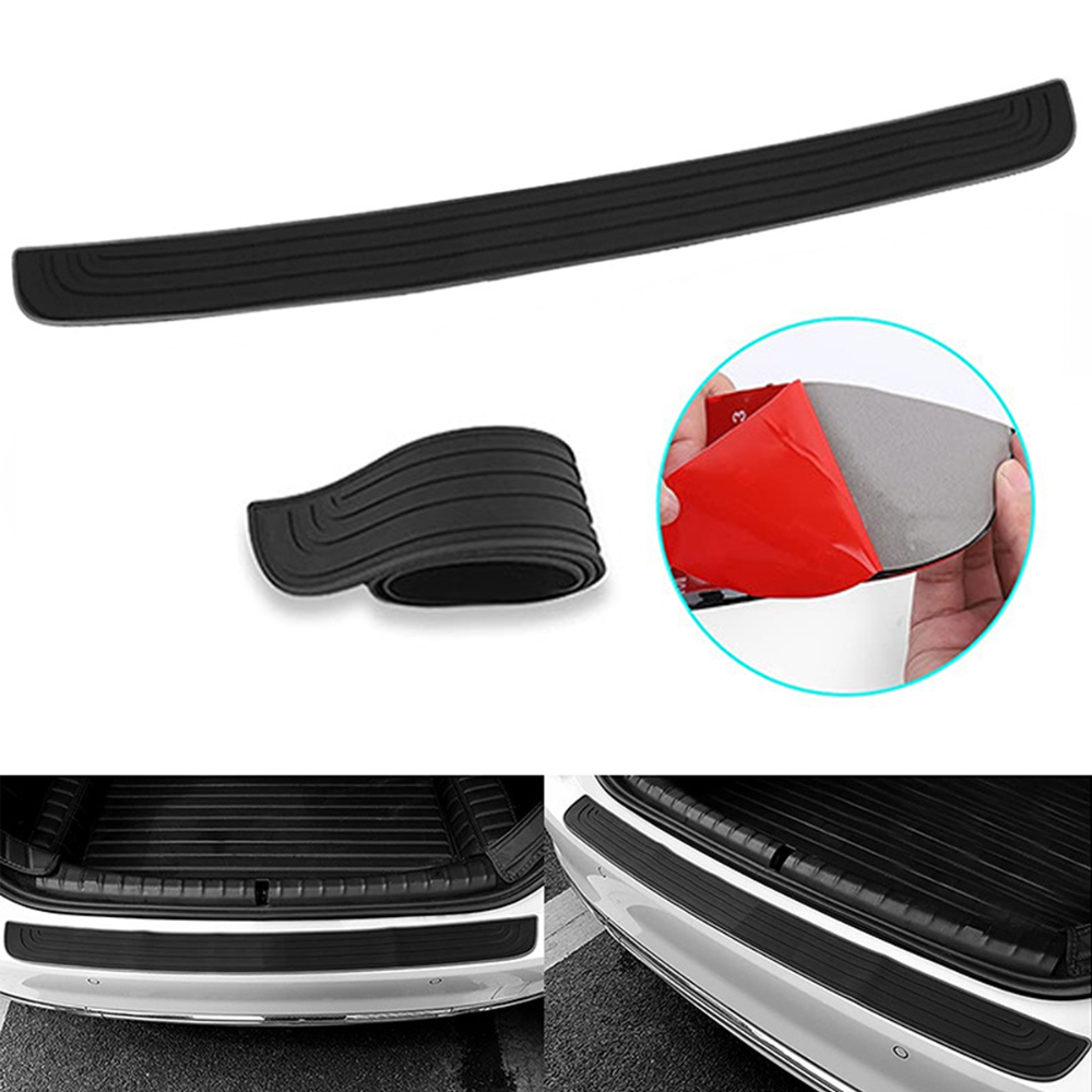 New Universal Trunk Door Sill Plate Protector Rear Bumper Guard Rubber Mouldings Pad Trim Cover Strip For Car Accessories
