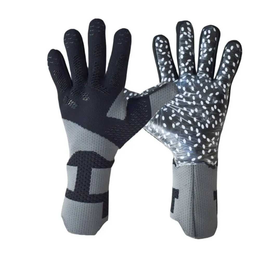 Anti-Slip Goalie Gloves Wear Resistant Finger Protection Latex Gloves Antiskid Adjustab Soccer Goalkeeper Gloves Play FootballXJ241030