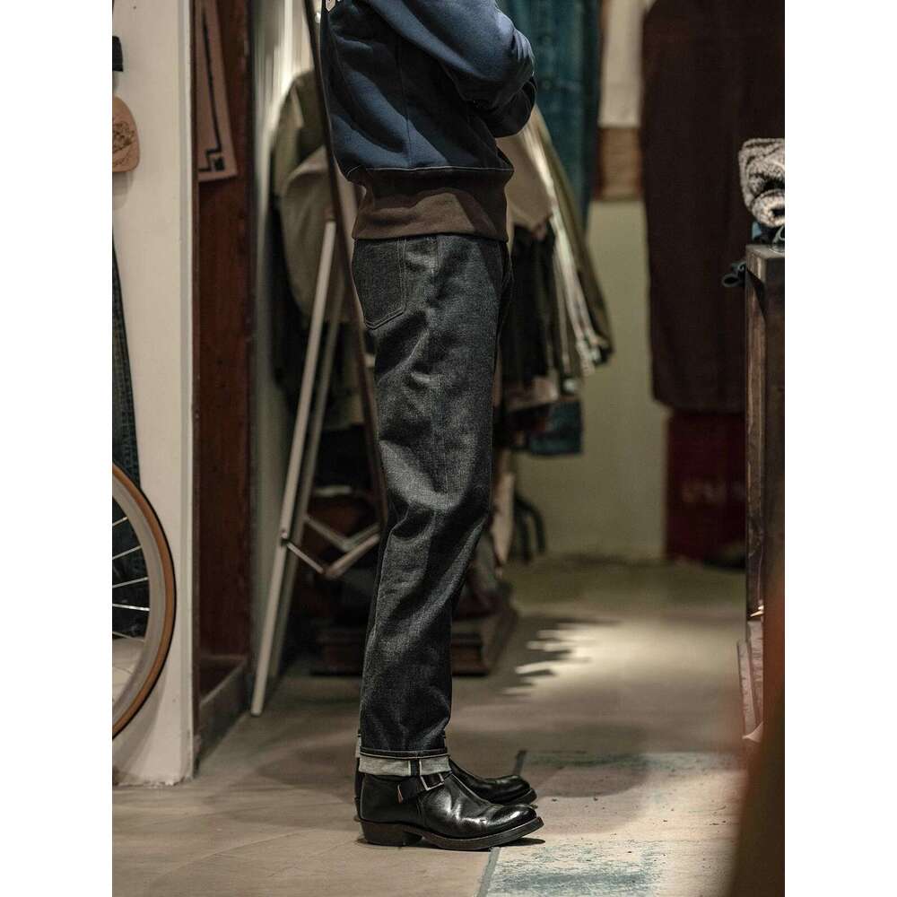 Non Stock 15Oz Seage Denim Jeans Straight Fit Raw Fabric Ameki Pants For Men