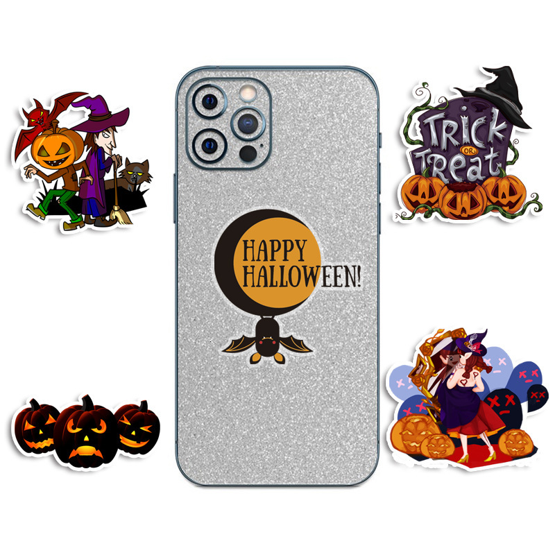New 10 30 50 100Pcs Halloween Pumpkin Stickers Laptop Bicycle Guitar Skateboard Sticker Kid DIY Graffiti Waterproof Stickers