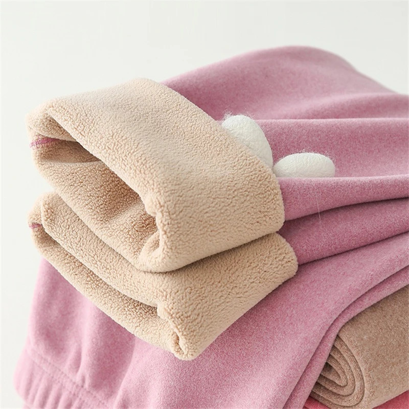 Winter Womens Thermal Underwear Thick Intimate Set Berber Fleece 2 Pieces Underpanties and Undershirts 241031