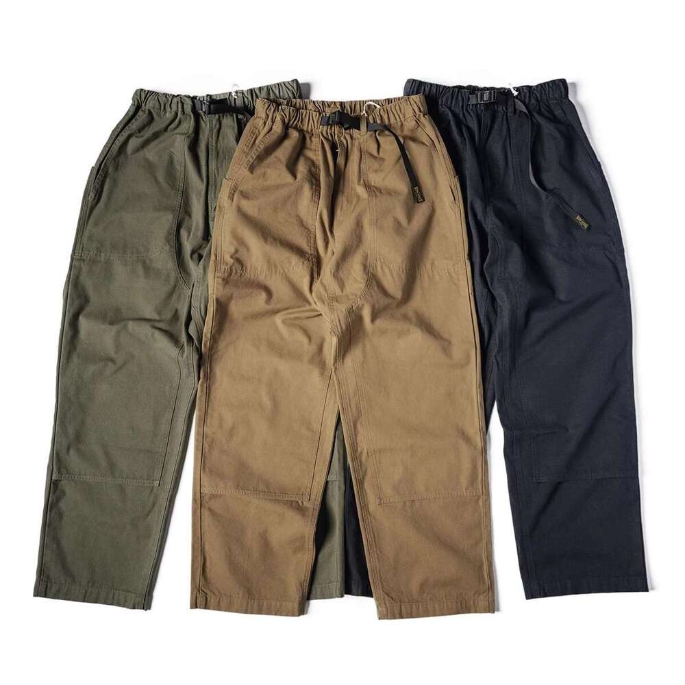 Non Stock Double Front Climbing Pants Elastic Waistband Outdoor Casual Trousers