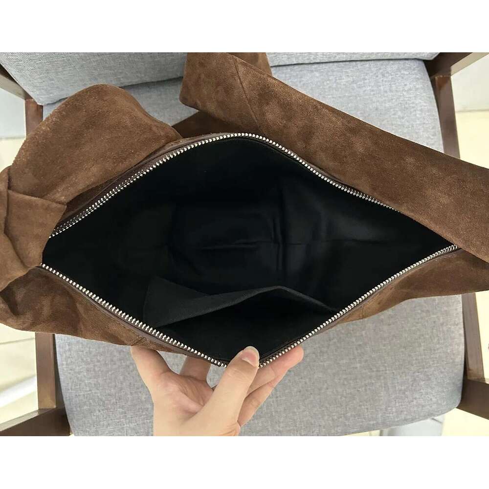 New High Quality Suede Leather Croissant