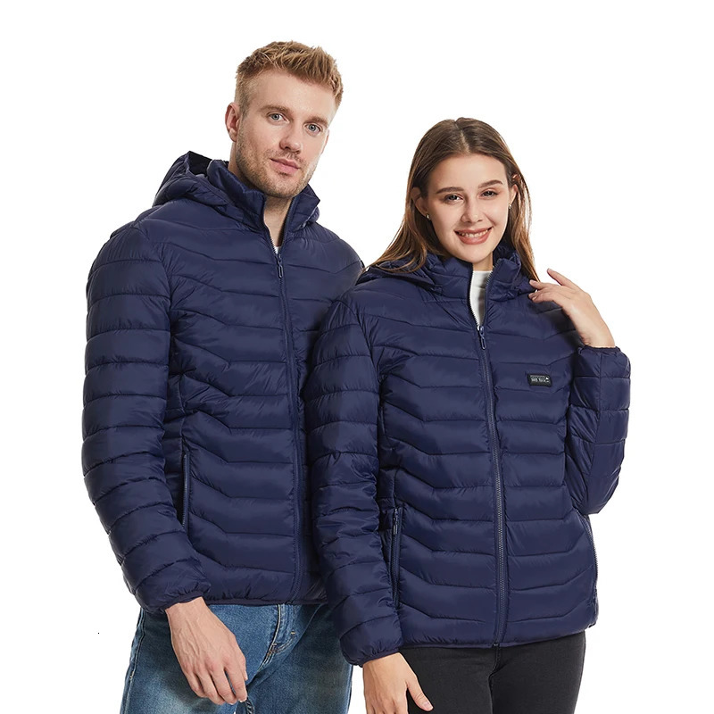 HJ-21B Heated Jacket 21 Areas 4 Control Zones USB Charging Winter Stay Warm Electric Heating Jackets Men Women Outdoor Clothes 241031