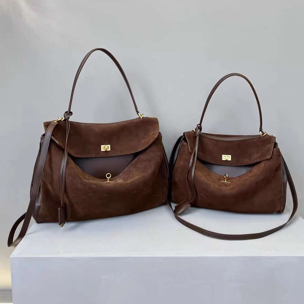 Buckle Decorative Design Faux Suede Handbag Large Capacity Hasp Casual Tote Hot Sale Bags Women Bolsas Femininas Shoulder Bag